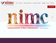 Tablet Screenshot of nimc-india.com